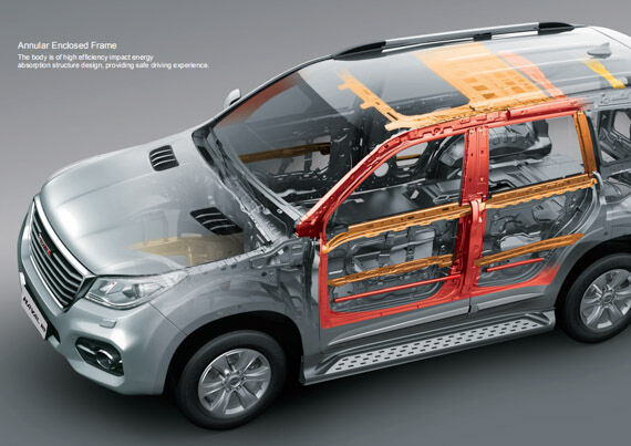 Конструкция кузова высокой жесткости.