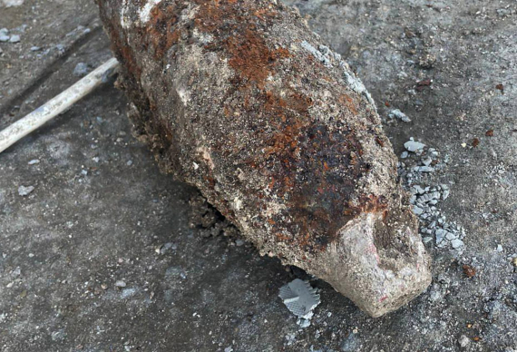 Під час будівництва дилерського центру в Одесі виявлено боєприпас часів Другої світової війни