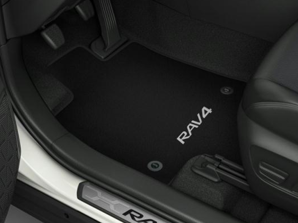 Килимки салону (текстильні) чорні AT RAV4 2019- (TOYOTA) (24984)